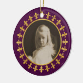 アヤメの写真フレーム セラミックオーナメント (左)