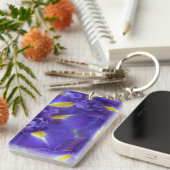 アヤメの花 キーホルダー (正面右)