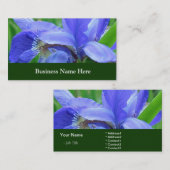 アヤメの青い花 名刺 (正面/裏面)