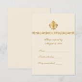 アヤメテーマRSVP 出欠カード (正面/裏面)