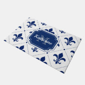 アヤメパターン ドアマット (アングル)