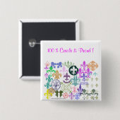 アヤメ、クリオール及び誇りを持ったな100%! 缶バッジ (正面&裏面)