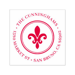 アヤメ |ヴィンテージラウンド差出人住所 セルフインキングスタンプ