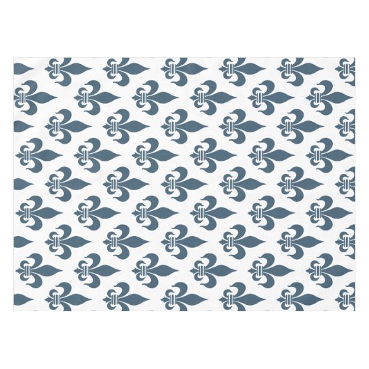 アヤメ: 濃紺 テーブルクロス (正面(横))