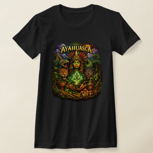 アヤワスカの覚醒 グラフィックTシャツ Tシャツ (レイダウン)