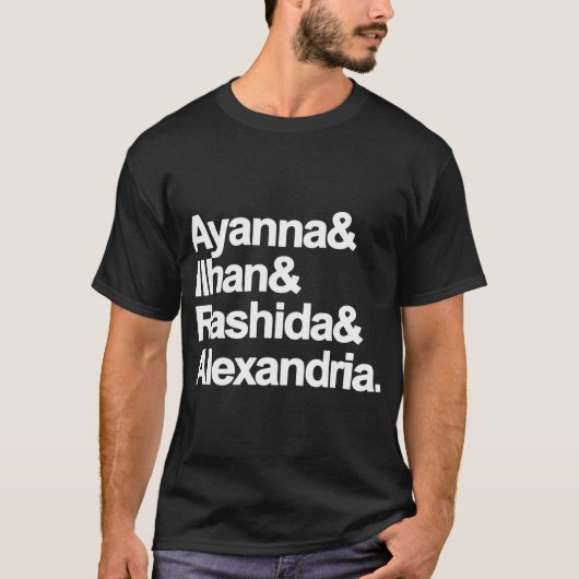 アヤンナ イルハン ラシダ アレクセンドリア Tシャツ (正面)