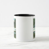 アユス川とシュロン湖の眺め マグカップ (中央)