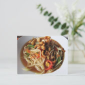 アユタヤスパイシーパパイヤサラダ[ソムタム]ウィズカシュー ポストカード (スタンド正面)