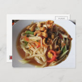 アユタヤスパイシーパパイヤサラダ[ソムタム]ウィズカシュー ポストカード (正面/裏面)