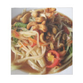 アユタヤスパイシーパパイヤサラダ[ソムタム] with Cashew ノートパッド (正面)