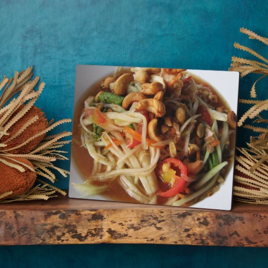 アユタヤスパイシーパパイヤサラダ[ソムタム] with Cashew フォトプラーク (側面)