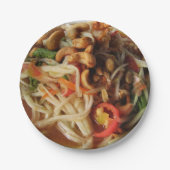 アユタヤスパイシーパパイヤサラダ[ソムタム] with Cashew ペーパープレート (正面)