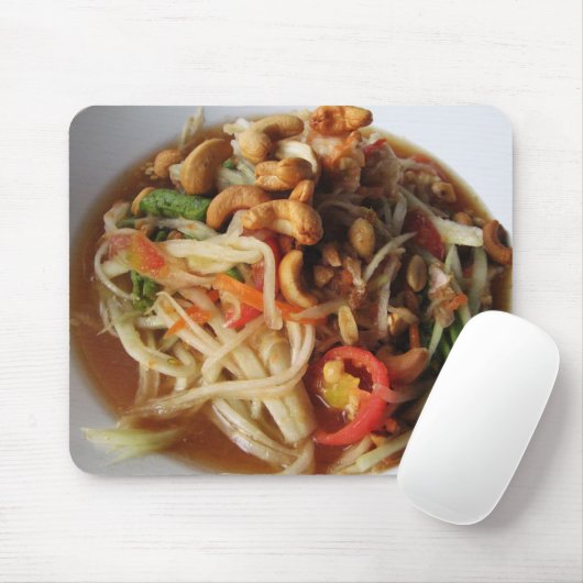アユタヤスパイシーパパイヤサラダ[ソムタム] with Cashew マウスパッド (マウス)
