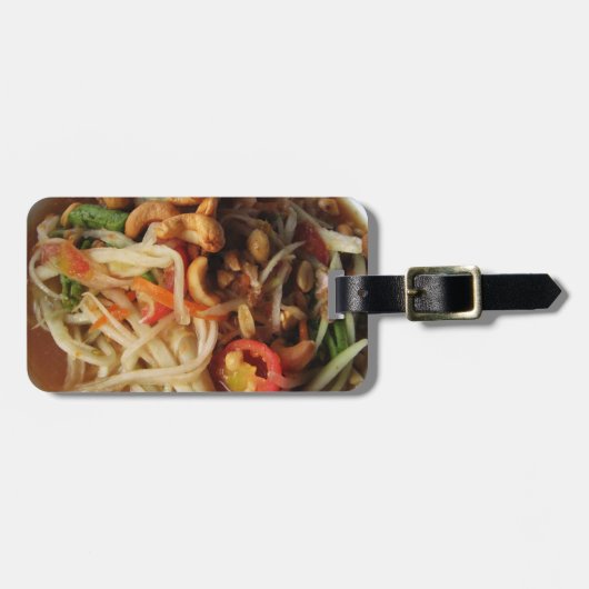 アユタヤスパイシーパパイヤサラダ[ソムタム] with Cashew ラゲッジタグ (正面横)