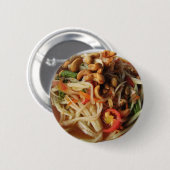アユタヤスパイシーパパイヤサラダ[ソムタム] with Cashew 缶バッジ (正面&裏面)