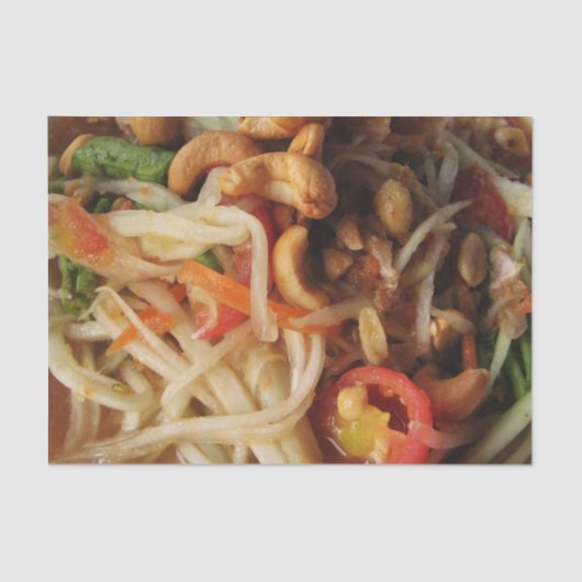 アユタヤスパイシーパパイヤサラダ[ソムタム] with Cashew 薄葉紙 (正面)