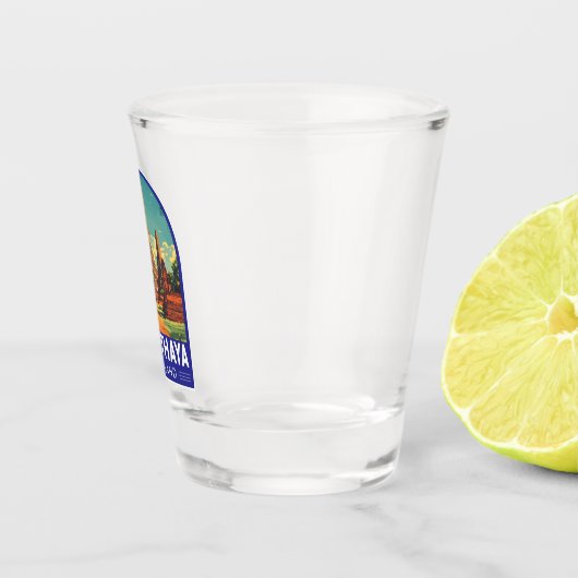 アユタヤタイランドトラベルアートエンブレム ショットグラス (右)