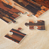 アユタヤタイランドトラベルアートヴィンテージ ジグソーパズル (側面)