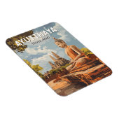 アユタヤタイランドトラベルアートヴィンテージ マグネット (右側)