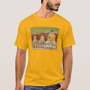 アユタヤ タイの座禅仏像 Tシャツ