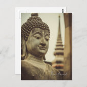 アユタヤ・タイ仏像 ポストカード (正面/裏面)