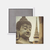 アユタヤ・タイ仏像 マグネット (正面/裏面)