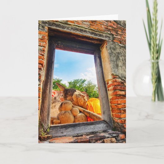 アユタヤ·リクライニング·ブッダ カード (正面)