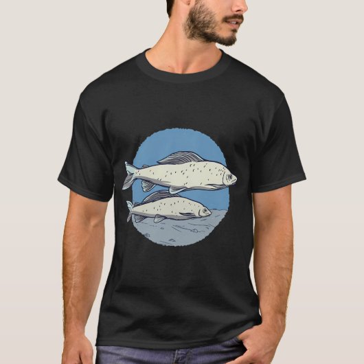 アユハラスズキの魚 Tシャツ (正面)