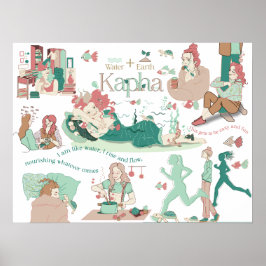 アユルヴェーダカパ堂社ポスター ポスター