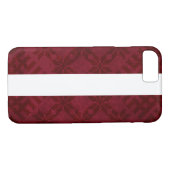 アユークリス伝統的デザイン付きラトビア国旗 Case-Mate iPhoneケース (裏面(横))