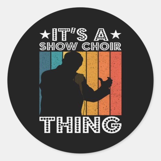 アユーロ™S A Show Choir Thing Opera Singer ラウンドシール (正面)