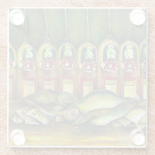 アユ ガラスコースター (裏面)