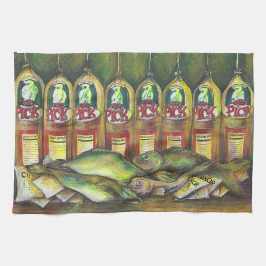 アユ キッチンタオル (横)