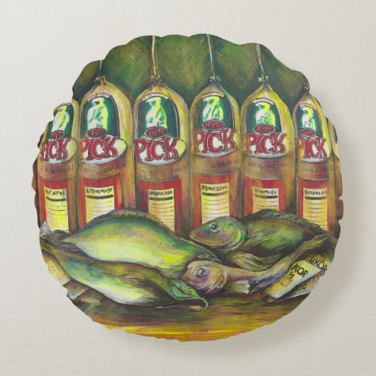 アユ ラウンドクッション (正面)