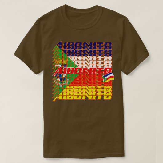 アヨボニカスケード文字 Tシャツ (デザイン正面)