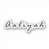 アライアイ名 シール (正面)