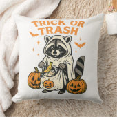 アライクおもしろいンのトリックまたはゴミのハロウィン クッション (ブランケット)