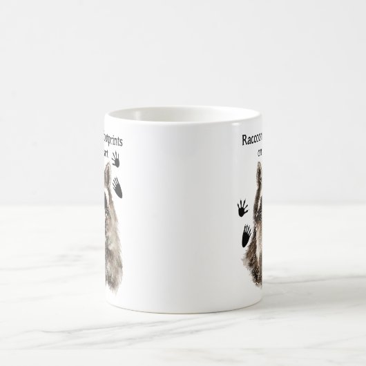 アライク離れオン足跡の私のハートユーモア引用文 コーヒーマグカップ (中央)