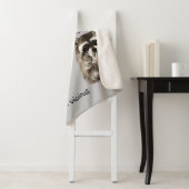 アライグマおもしろいスピリットアニマルユーモアかわいい水色 シェルパブランケット (インサイチュ)