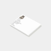 アライグマおもしろいスピリットアニマルユーモアかわいい水色 ポストイット (アングル)