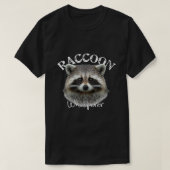 アライグマささやきシャツかわいいアライグマ Tシャツ (デザイン正面)