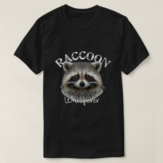 アライグマささやきシャツかわいいアライグマ Tシャツ (デザイン正面)