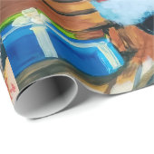 アライグマとサンタクリスマスラッピング紙 ラッピングペーパー (ロールコーナー)