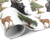 アライグマとディアウッドランド ラッピングペーパー (ロールコーナー)