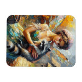 アライグマと妖精 マグネット (横)