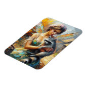 アライグマと妖精 マグネット (左側)