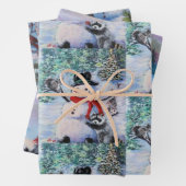 アライグマと野生動物 ラッピングペーパーシート (インサイチュ)