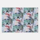 アライグマと野生動物 ラッピングペーパーシート (正面)