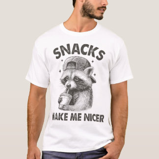 アライグマのおやつが私を Tシャツ