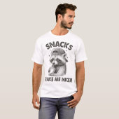 アライグマのおやつが私を Tシャツ (正面フル)